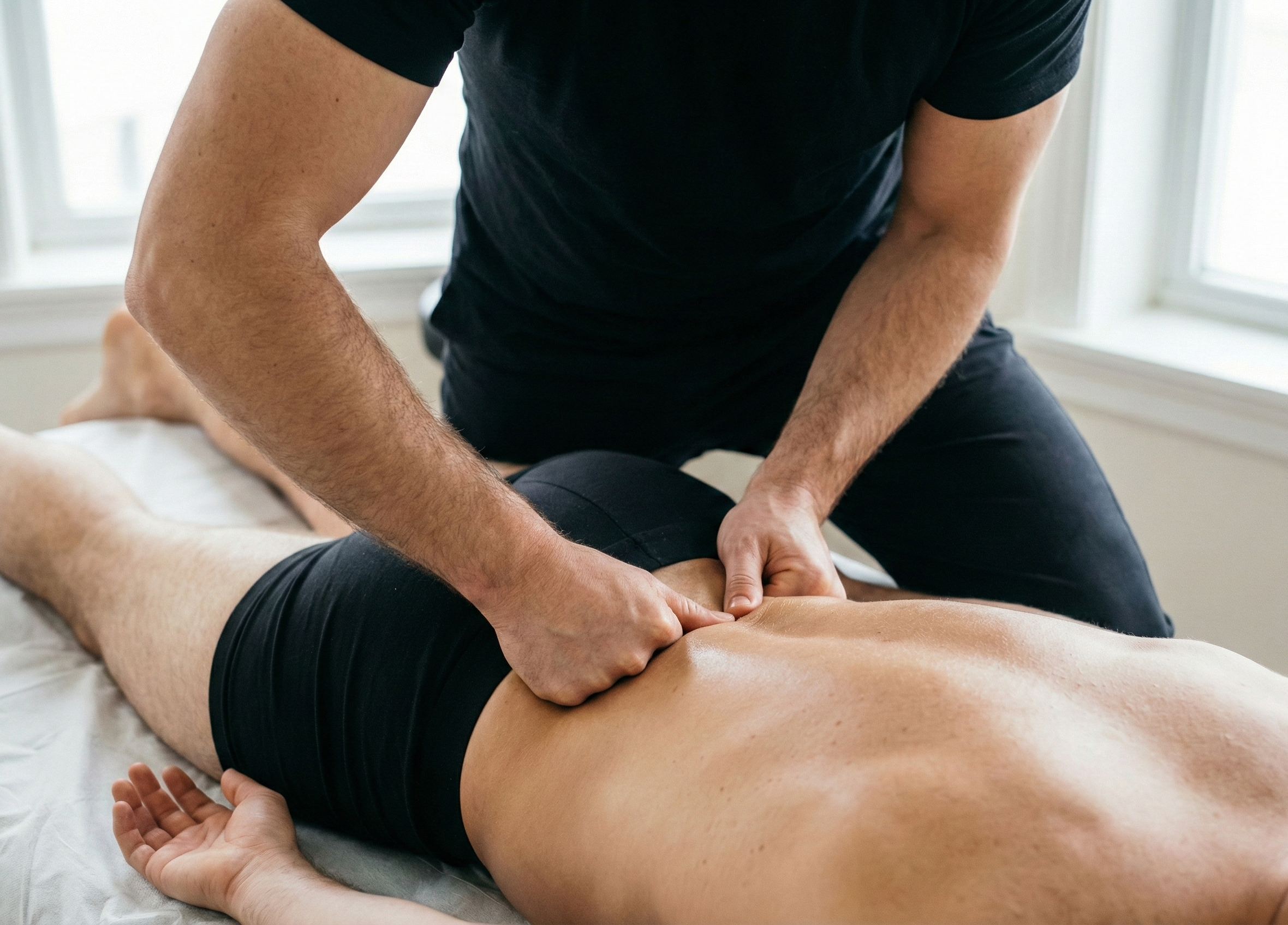 traitement d'un patient réalisé par l'ostéopathe à Talant